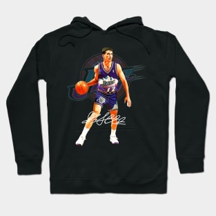 John Stockton Utah Basketball Legend Signature Vintage Retro 80s 90s Bootleg Rap Style Hoodie